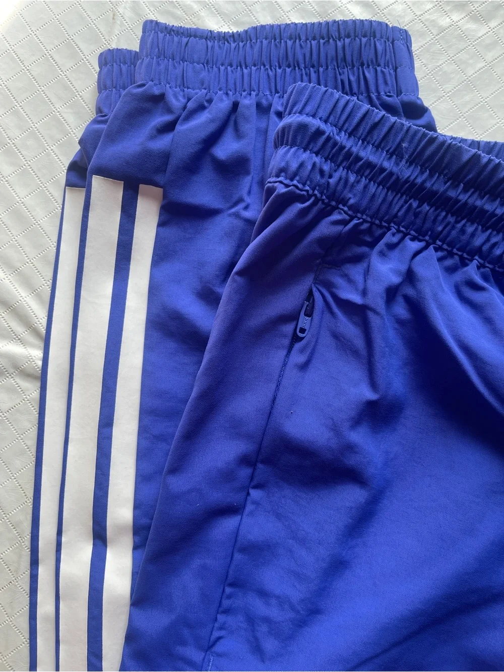 Official FIFA World Cup Royal Blue/purple Track Pants with White Side Stripes